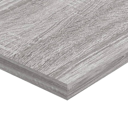 Wall Shelves 4 pcs Grey Sonoma 80x20x1.5 cm Engineered Wood