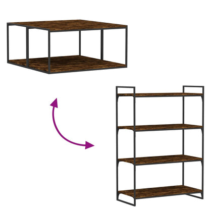 Wall Shelves 4 pcs Smoked Oak 80x40x1.5 cm Engineered Wood