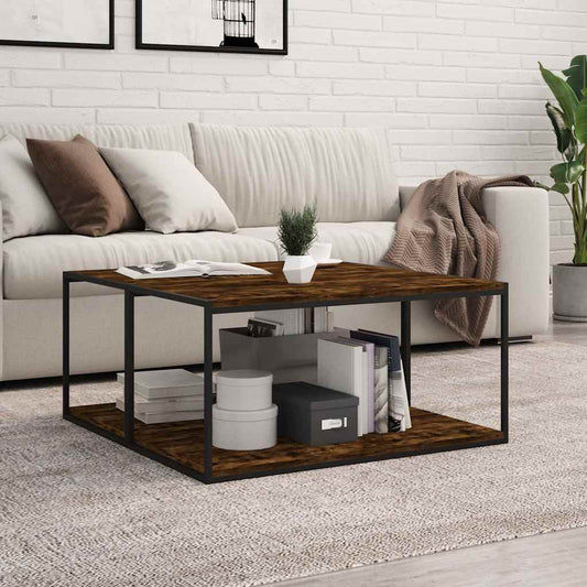 Wall Shelves 4 pcs Smoked Oak 80x40x1,5 cm Engineered Wood