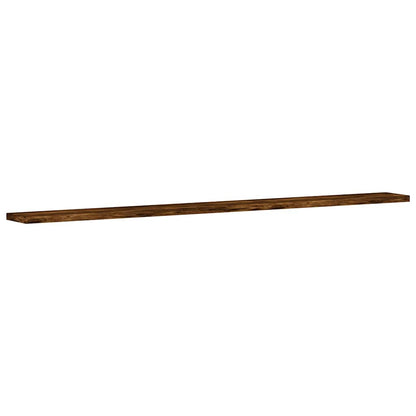 Wall Shelves 4 pcs Smoked Oak 100x10x1.5 cm Engineered Wood