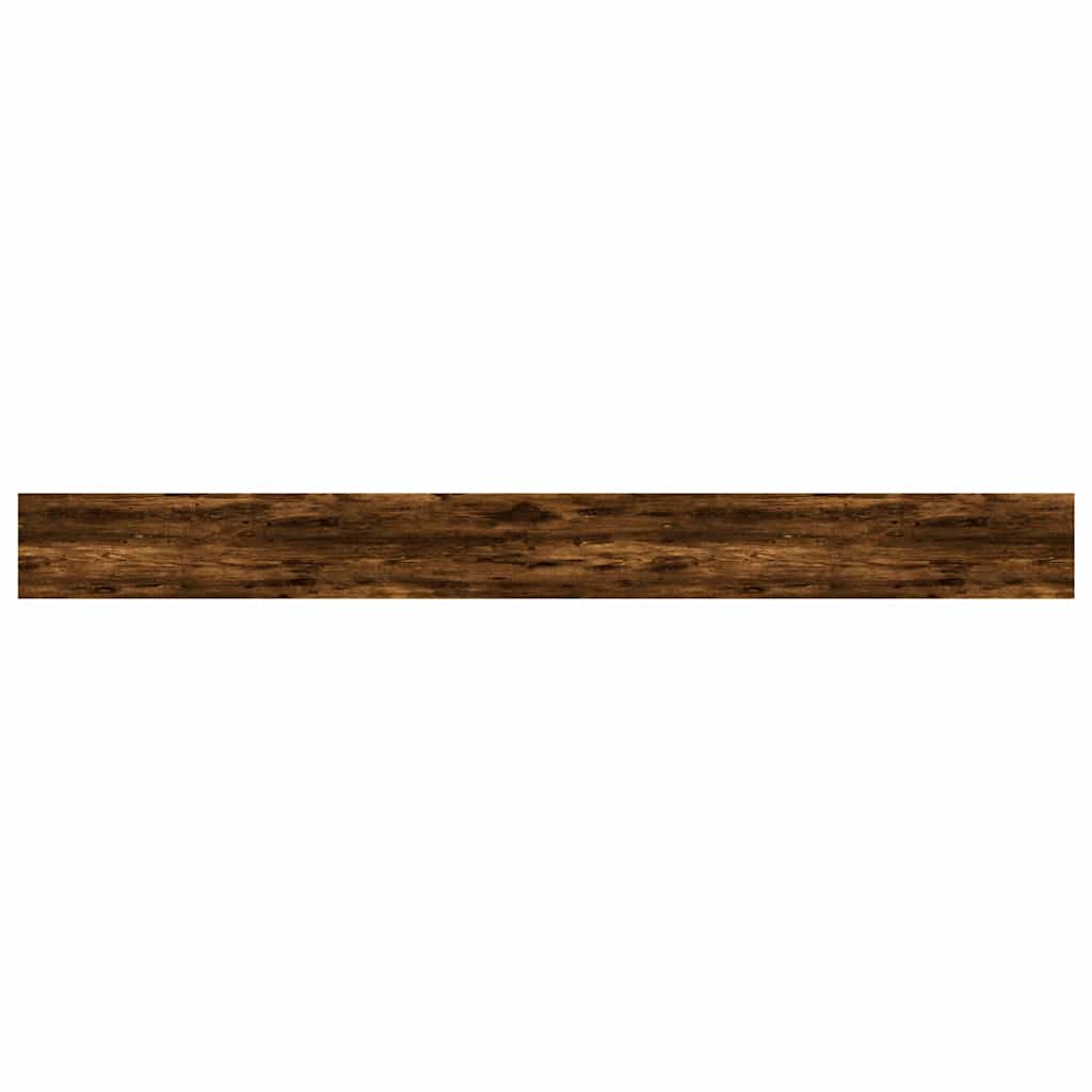 Wall Shelves 4 pcs Smoked Oak 100x10x1.5 cm Engineered Wood
