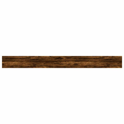 Wall Shelves 4 pcs Smoked Oak 100x10x1.5 cm Engineered Wood