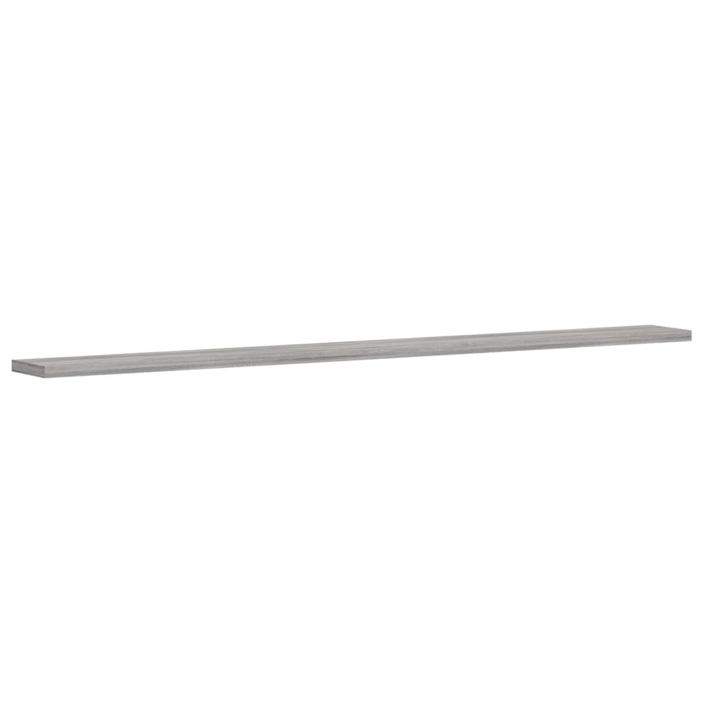Wall Shelves 4 pcs Grey Sonoma 100x10x1.5 cm Engineered Wood