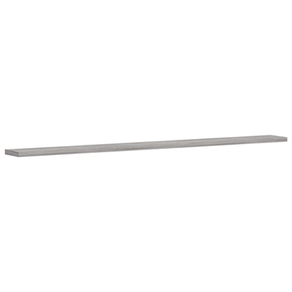 Wall Shelves 4 pcs Grey Sonoma 100x10x1,5 cm Engineered Wood