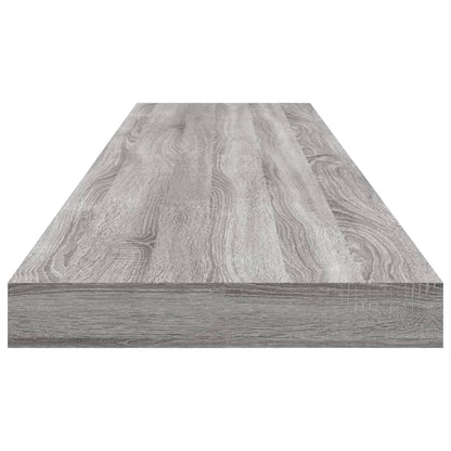 Wall Shelves 4 pcs Grey Sonoma 100x10x1,5 cm Engineered Wood