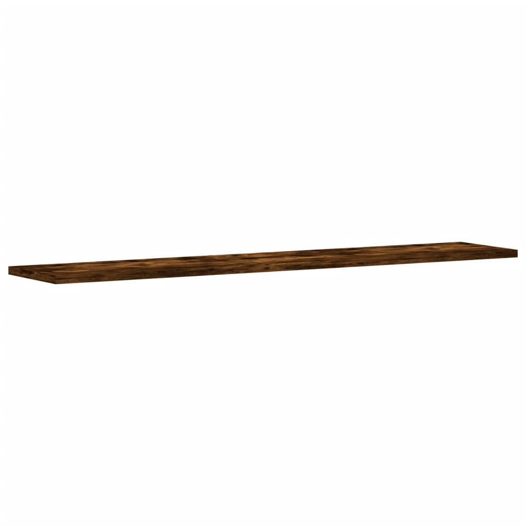 Wall Shelves 4 pcs Smoked Oak 100x20x1.5 cm Engineered Wood