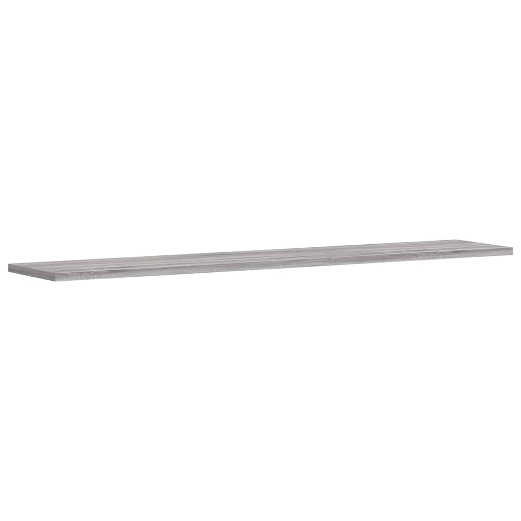 Wall Shelves 4 pcs Grey Sonoma 100x20x1.5 cm Engineered Wood