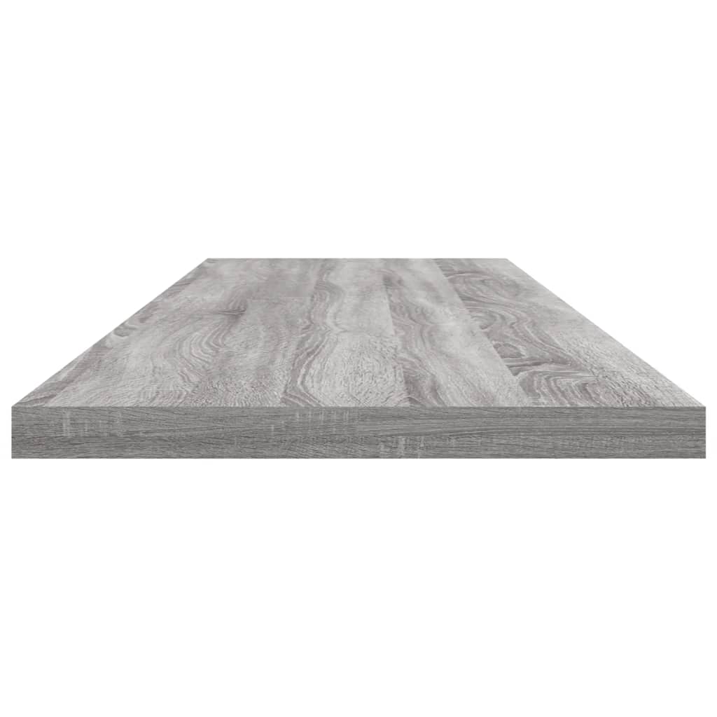 Wall Shelves 4 pcs Grey Sonoma 100x20x1.5 cm Engineered Wood