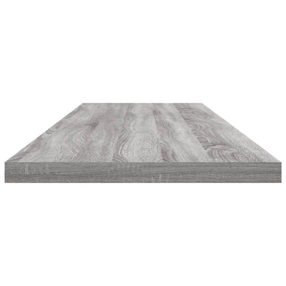 Wall Shelves 4 pcs Grey Sonoma 100x20x1.5 cm Engineered Wood