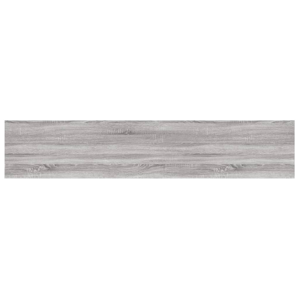 Wall Shelves 4 pcs Grey Sonoma 100x20x1.5 cm Engineered Wood