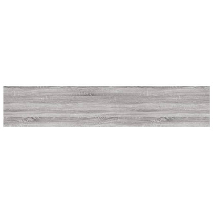 Wall Shelves 4 pcs Grey Sonoma 100x20x1.5 cm Engineered Wood