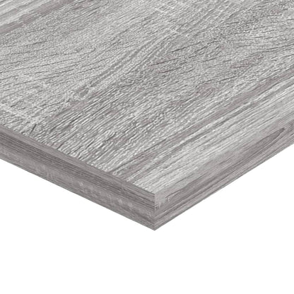 Wall Shelves 4 pcs Grey Sonoma 100x20x1.5 cm Engineered Wood