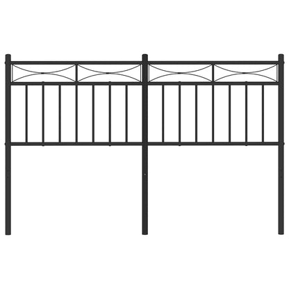 Metal Replace Headboard Black 135 cm