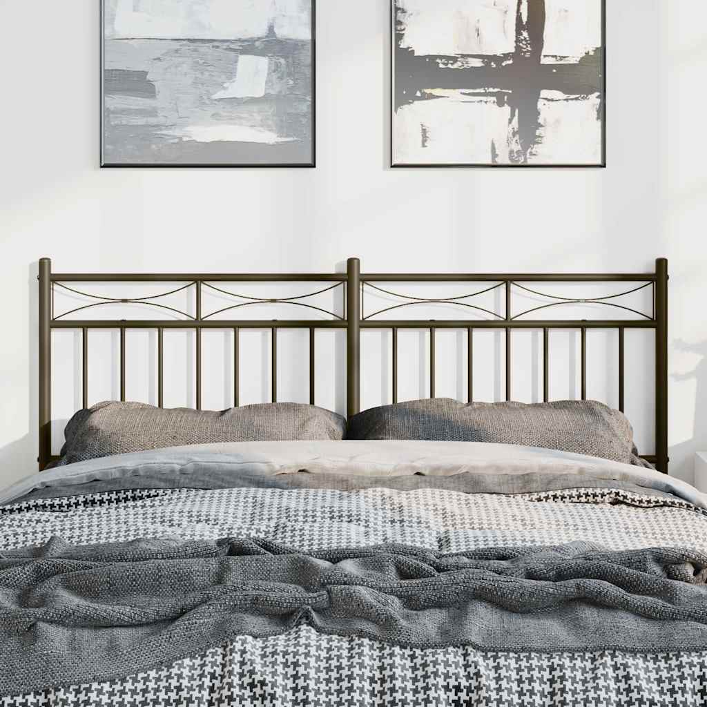 Metal Replace Headboard Black 150 cm