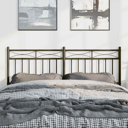 Metal Replace Headboard Black 150 cm