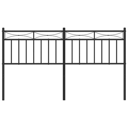 Metal Replace Headboard Black 150 cm