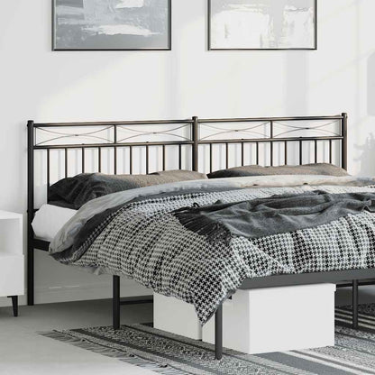 Metal Replace Headboard Black 180 cm