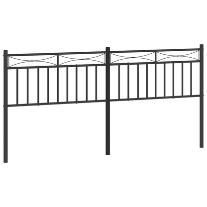 Metal Replace Headboard Black 193 cm