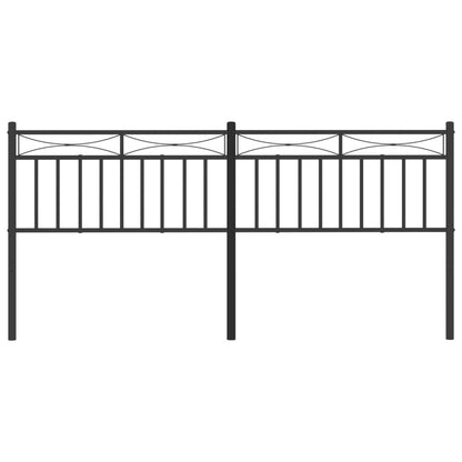 Metal Replace Headboard Black 193 cm