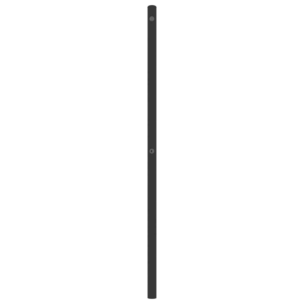 Metal Replace Headboard Black 193 cm