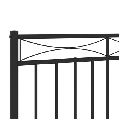 Metal Replace Headboard Black 193 cm