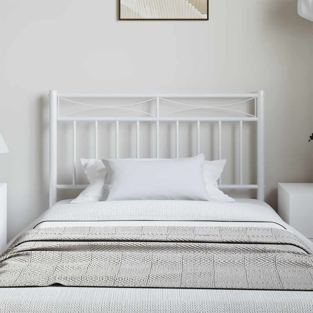 Metal Replace Headboard White 100 cm