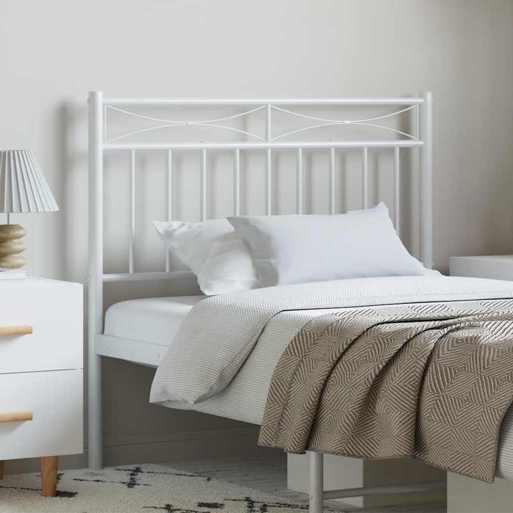 Metal Replace Headboard White 100 cm