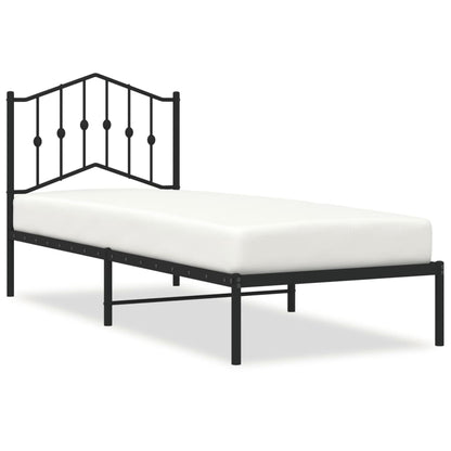 Bed Frame | Black | Steel | Single | Bed Frame | Rectangular | Modern