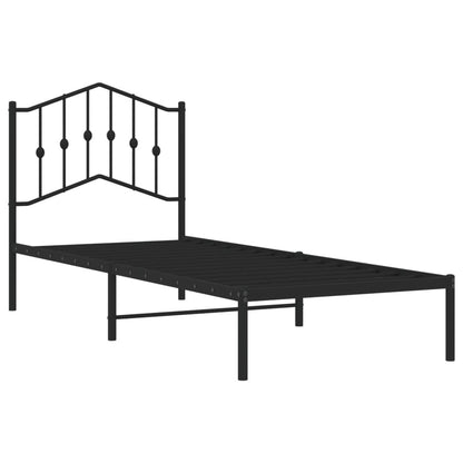 Bed Frame | Black | Steel | Single | Bed Frame | Rectangular | Modern