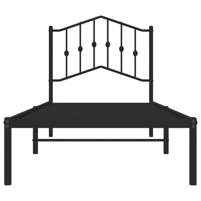 Bed Frame | Black | Steel | Single | Bed Frame | Rectangular | Modern