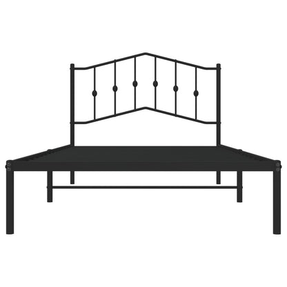 Bed Frame | Black | Powder-coated Steel | Single | Bed Frame