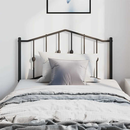 Metal Replace Headboard Black 100 cm