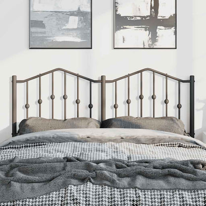 Metal Replace Headboard Black 135 cm