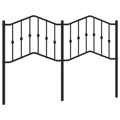Metal Replace Headboard Black 140 cm