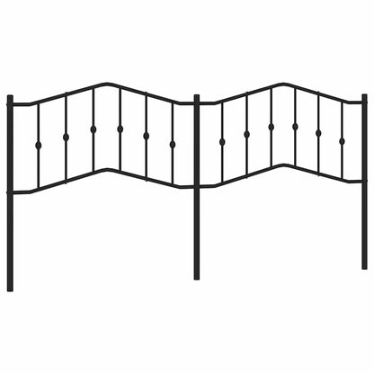 Metal Replace Headboard Black 193 cm