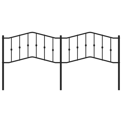 Metal Replace Headboard Black 193 cm