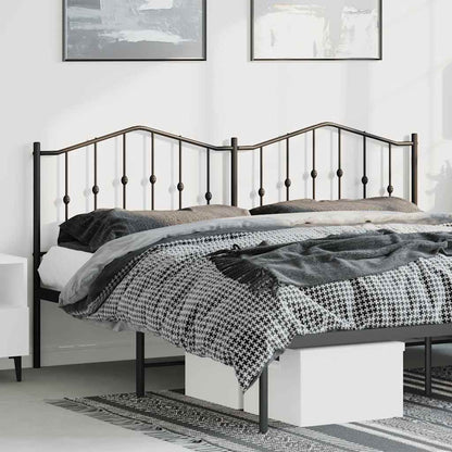 Metal Replace Headboard Black 193 cm