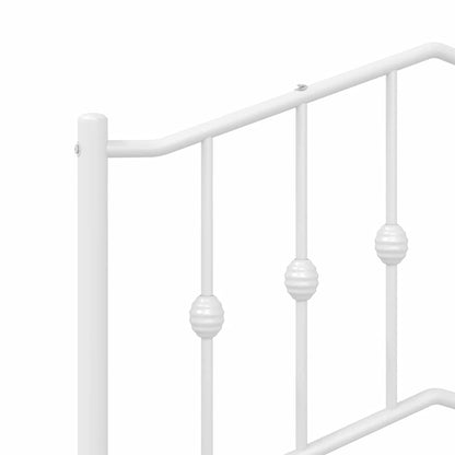 Bed Frame | White | Powder-Coated Steel | Single | Bed Frame