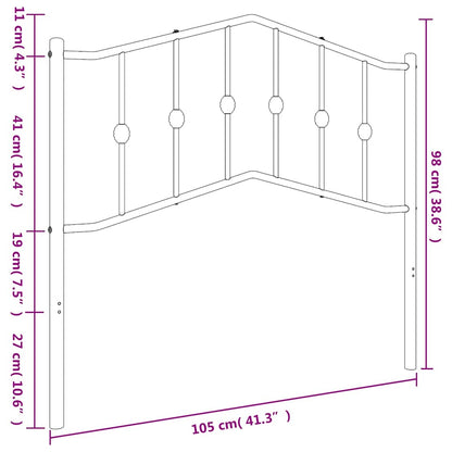 Metal Replace Headboard White 100 cm