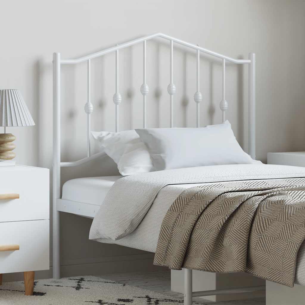 Metal Replace Headboard White 100 cm