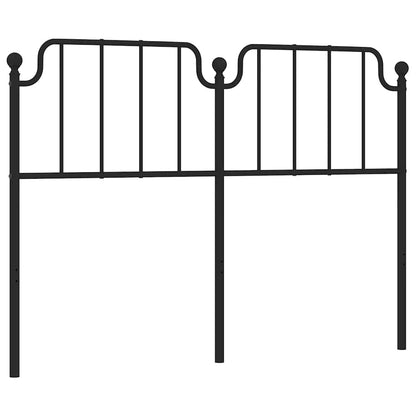 Metal Replace Headboard Black 135 cm