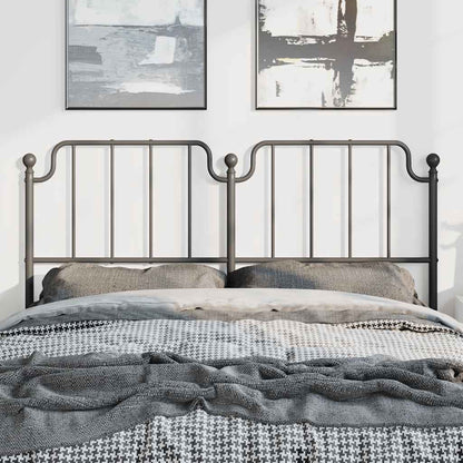 Metal Replace Headboard Black 135 cm