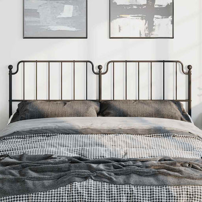 Metal Replace Headboard Black 193 cm