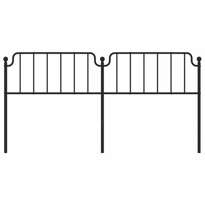 Metal Replace Headboard Black 193 cm