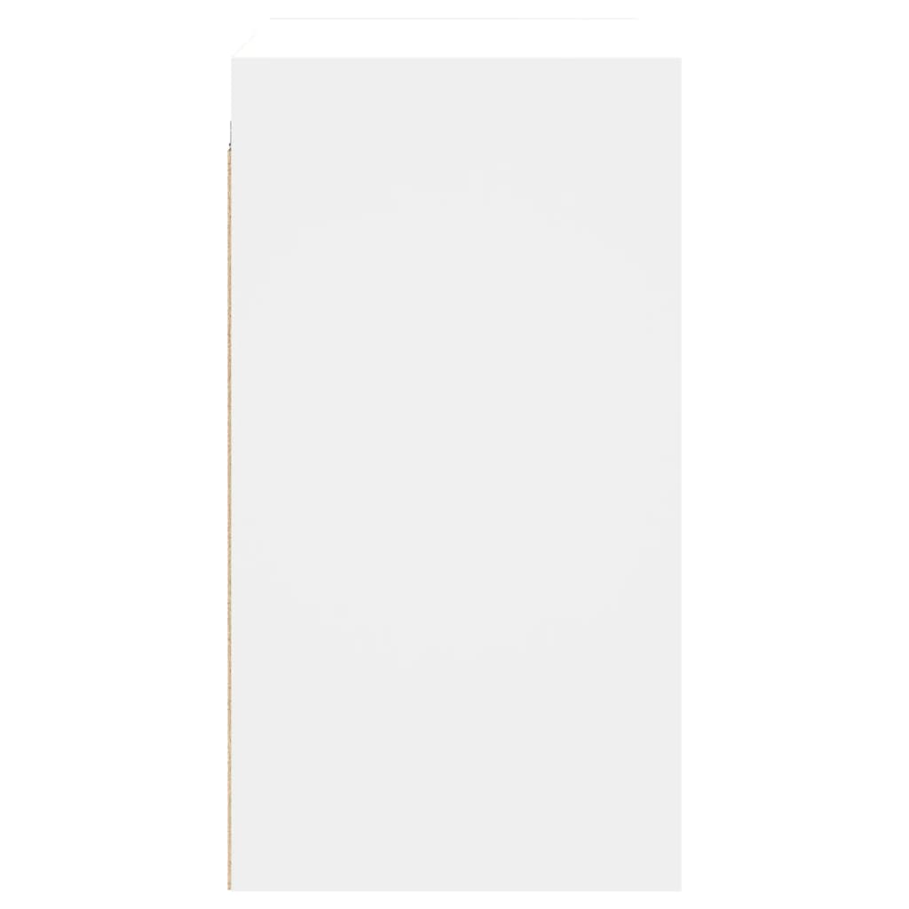 Wall Cabinet with Glass Doors White 68x37x68,5 cm