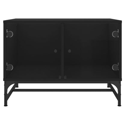 Coffee Table | Black | Engineered wood, glass, steel | Medium