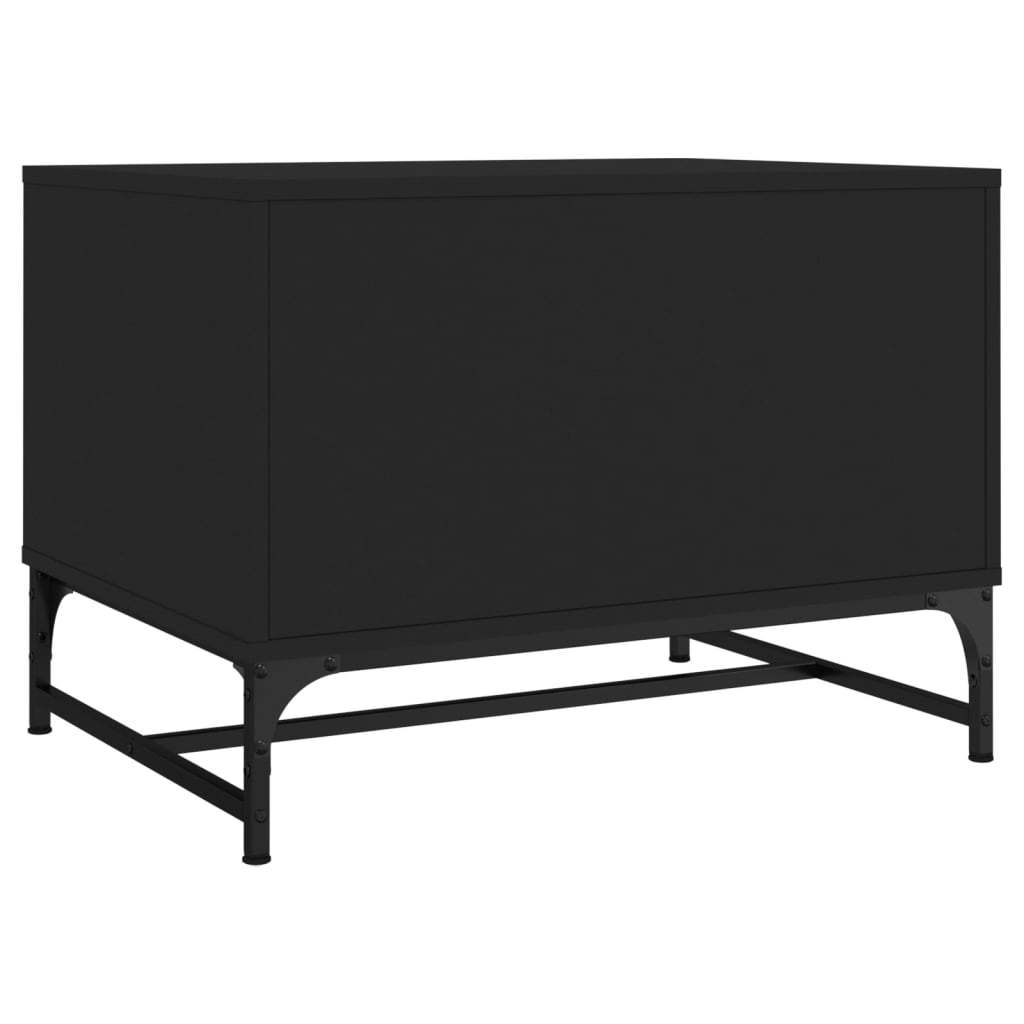 Coffee Table | Black | Engineered wood, glass, steel | Medium