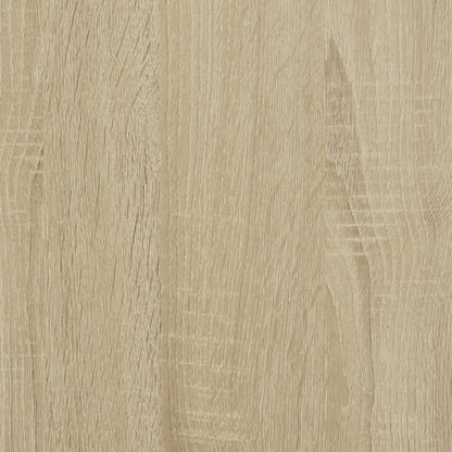 Highboard with Glass Doors Sonoma Oak 35x37x120 cm