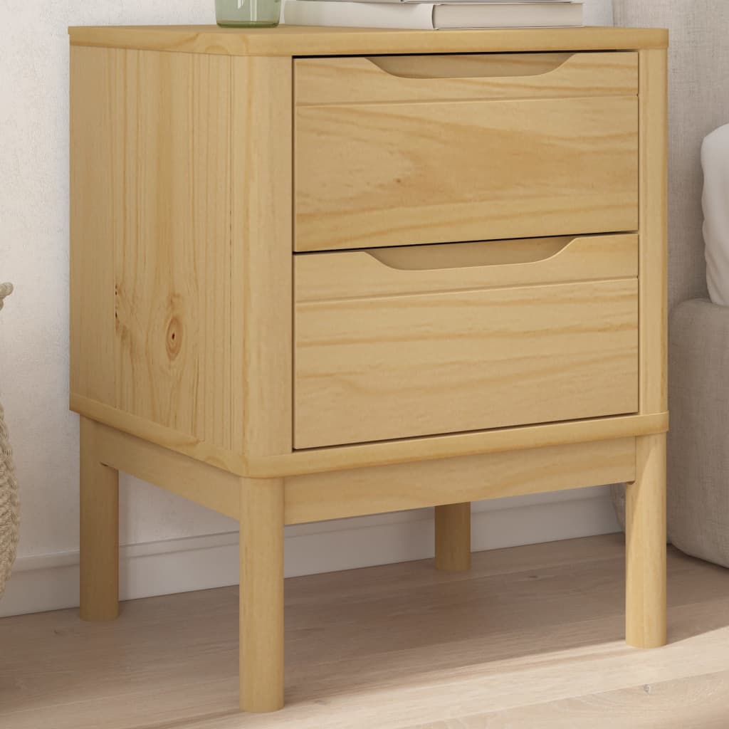 Bedside Cabinet | Wax brown | Solid pine wood | Small | Bedside Cabinet