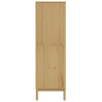 Wardrobe "FLORO" Wax Brown 77x53x171 cm Solid Wood Pine